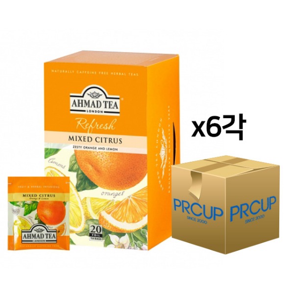티/아마드/믹스시트러스/오렌지＆레몬/20T/box