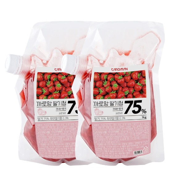 농축액/까로망/딸기/1kg/2개-업체택배송